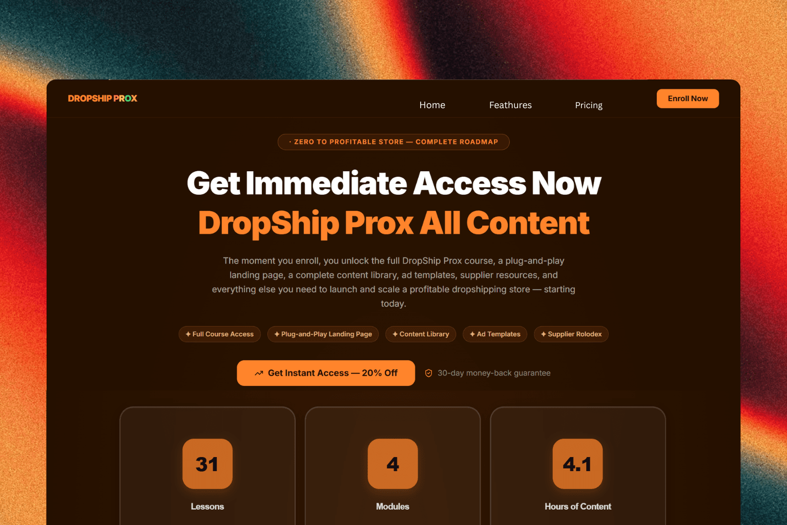 Plug & play landing page in 2 mins No Code